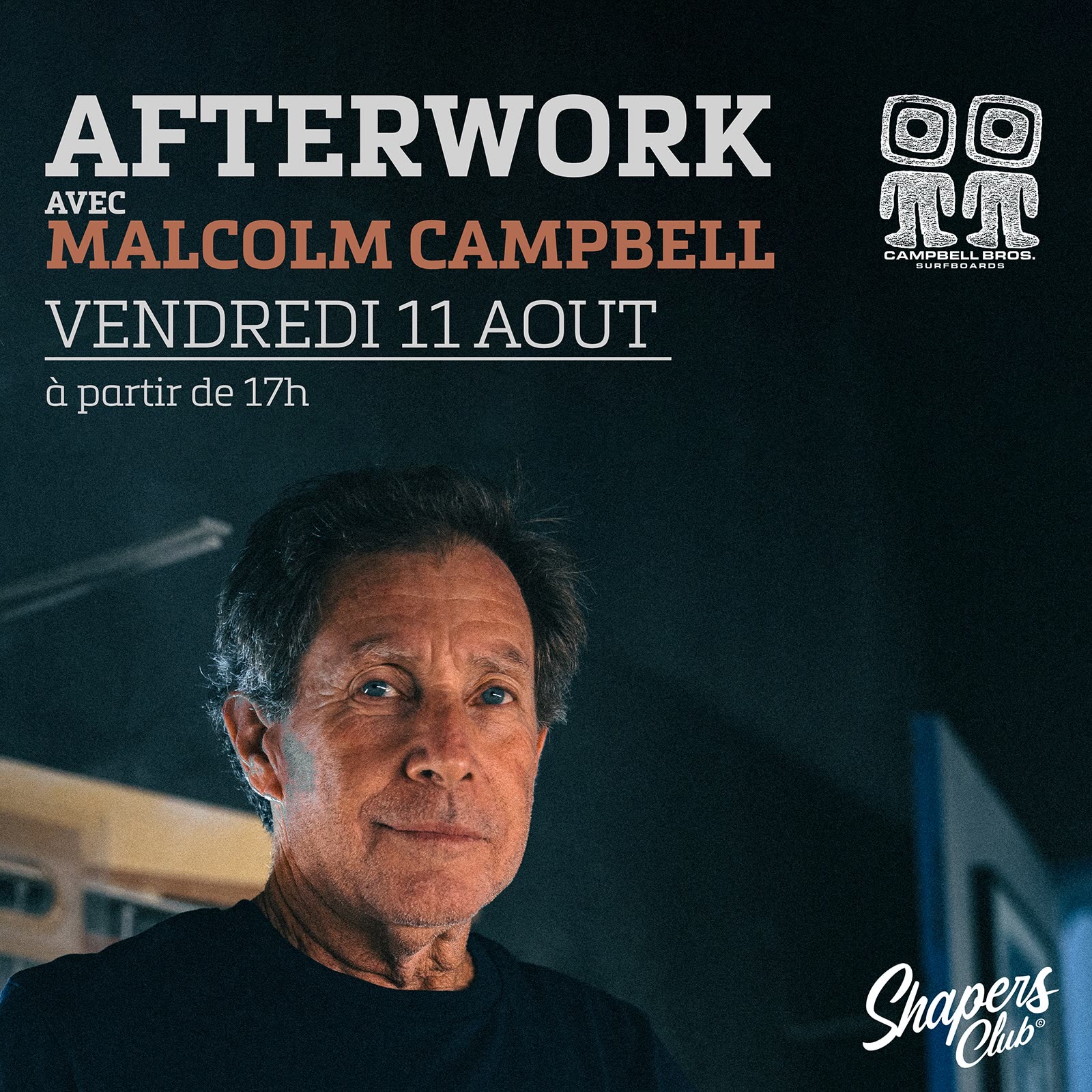 AFTERWORK avec Malcolm CAMPBELL vendredi 11 Aout