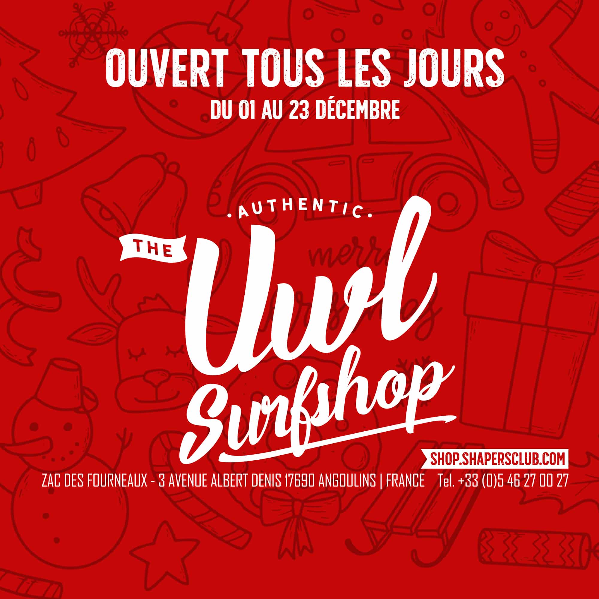 Noël arrive à grands pas à UWL Surfshop !