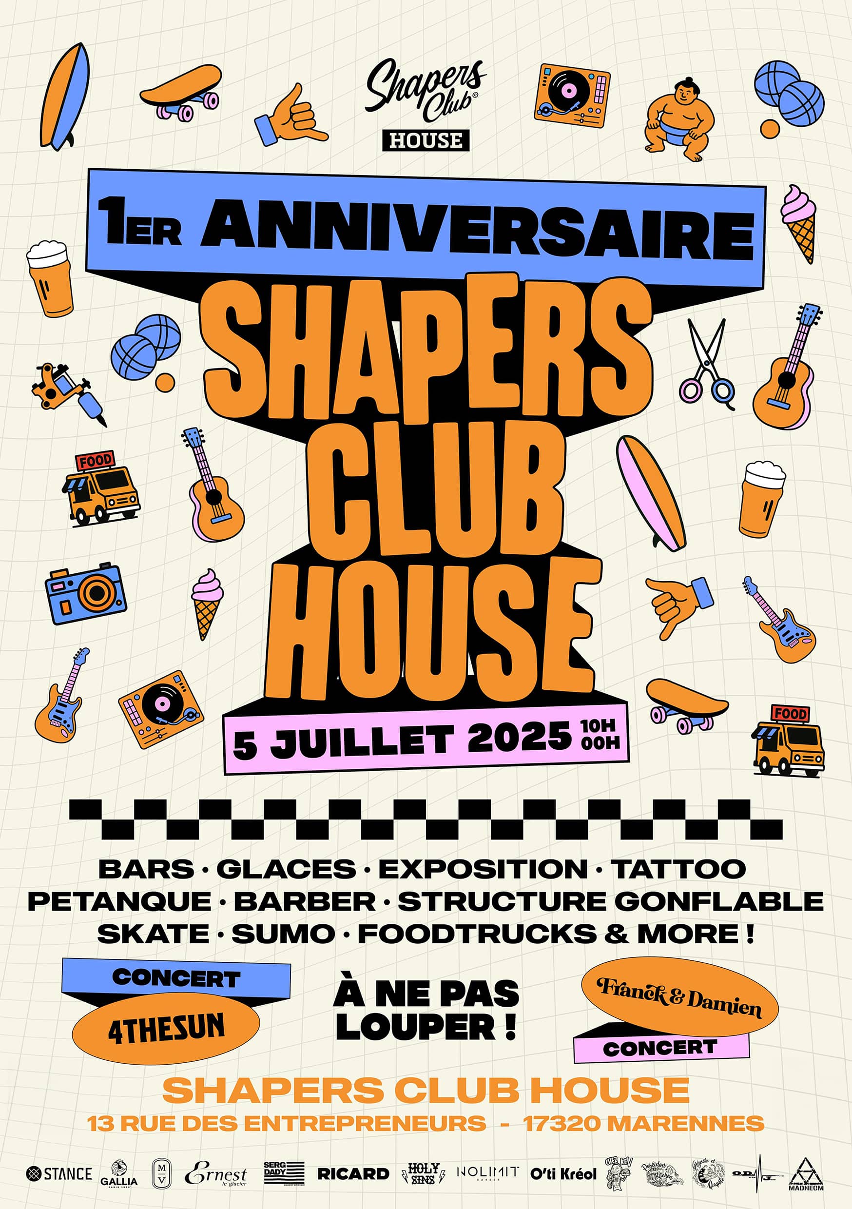 🎉 Le Shapers Club fête son premier anniversaire : rejoins-nous le 5 juillet à Marennes !