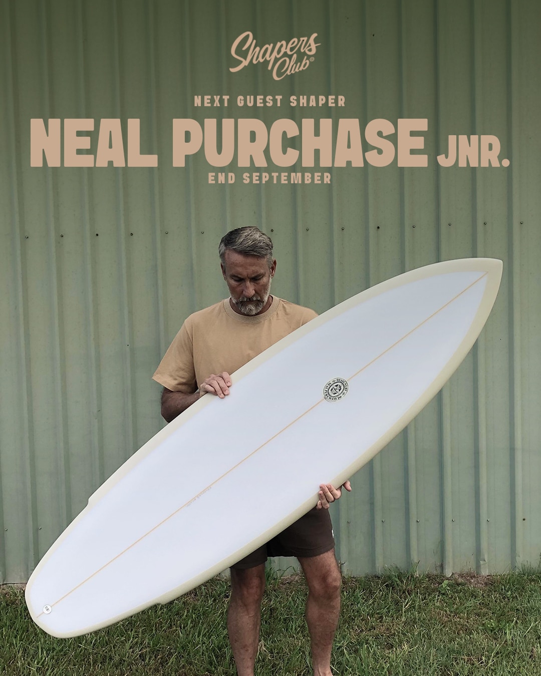 Neal Purchase Jnr. rejoint le Shapers Club fin septembre