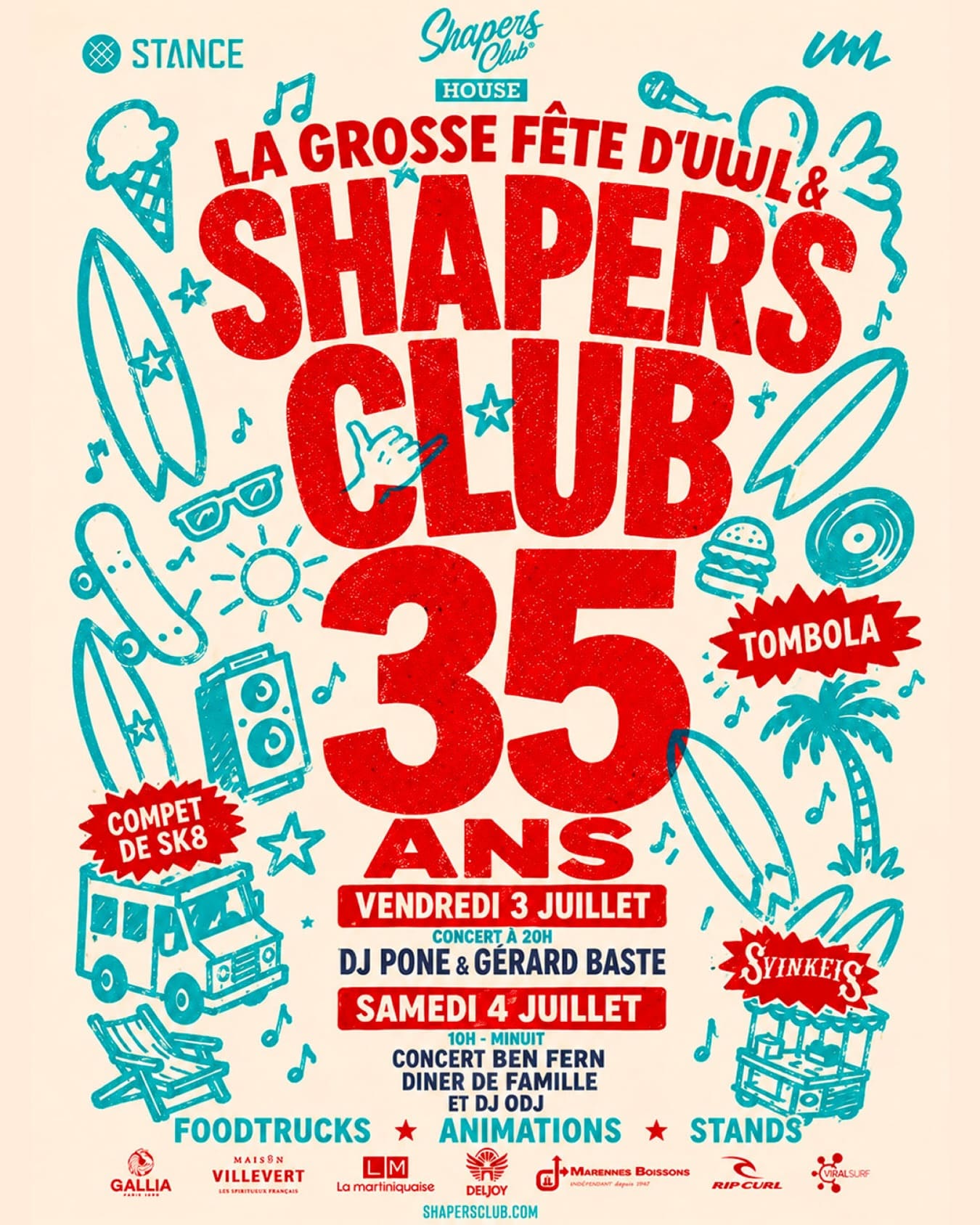 35 ans UWL x SHAPERS CLUB